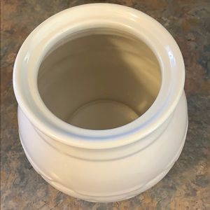 Longaberger ivory canister 3 quart